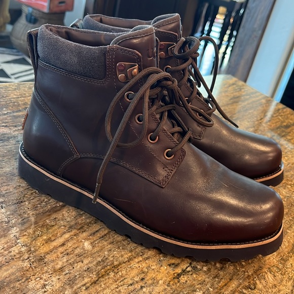 UGG Men’s Seton TL Boot 7-7.5 Brown Lace-up Waterproof Warm! - Picture 1 of 9